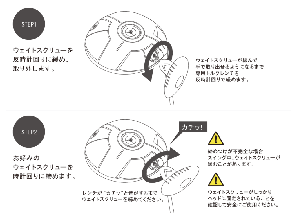 エピックマックスのウェイト調整方法