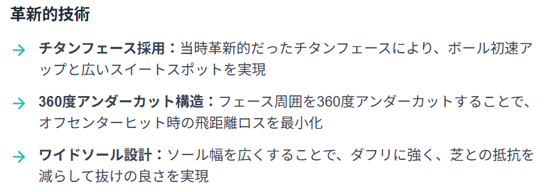 テーラーメイド 360 アイアンの評価:飛距離アップに貢献