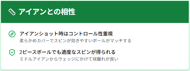 アイアンとの相性と評価