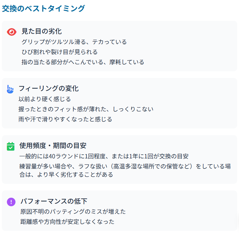 交換のベストタイミング