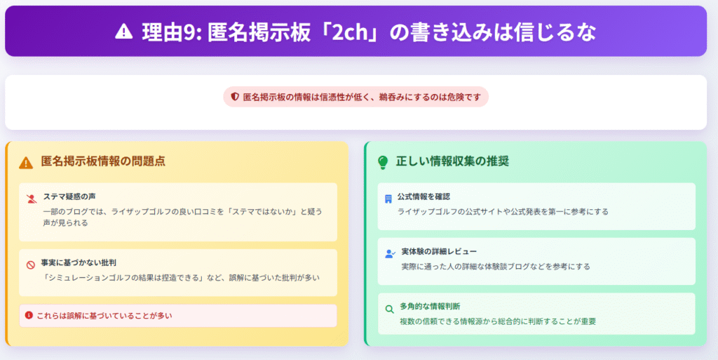 匿名掲示板「2ch」の書き込みは信じるなまとめ
