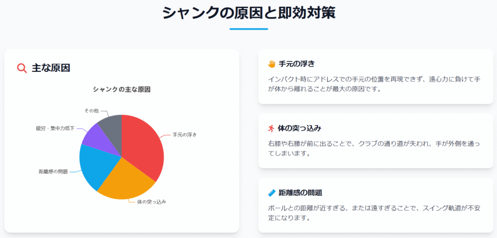 シャンクの原因と速攻対策
