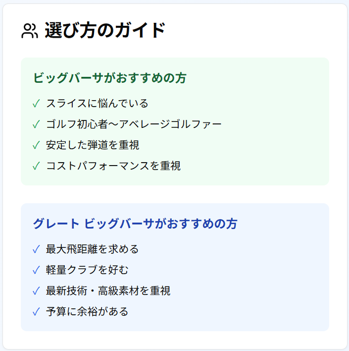 選び方のガイド