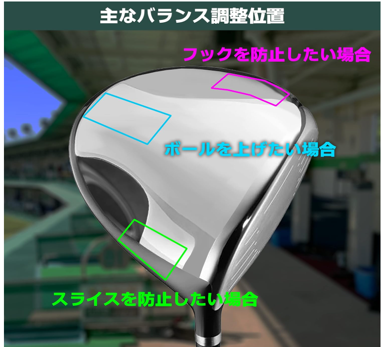 ヘッドを重くする鉛の貼り方とは