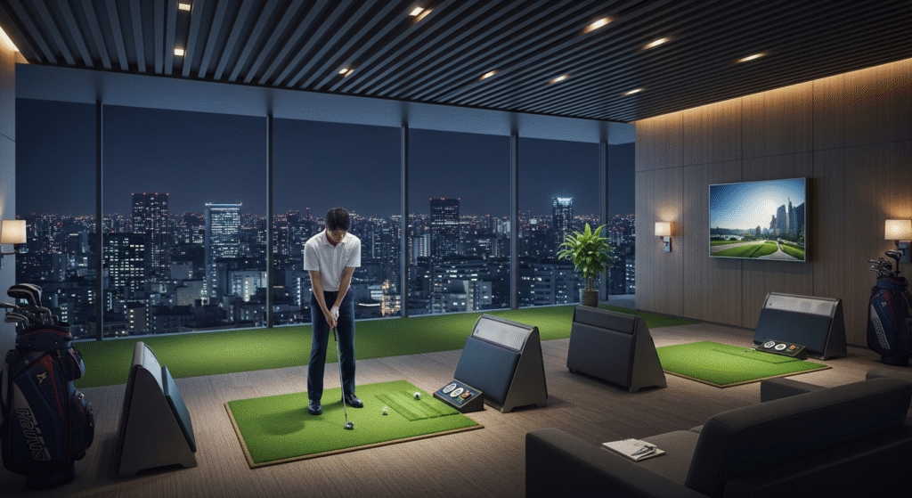 東京でインドアゴルフ練習場はのビジター利用できる施設の料金例