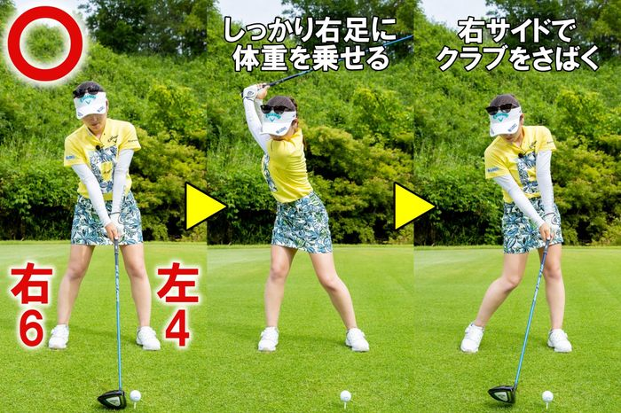 ゴルフスイングの連続写真でわかる体重移動