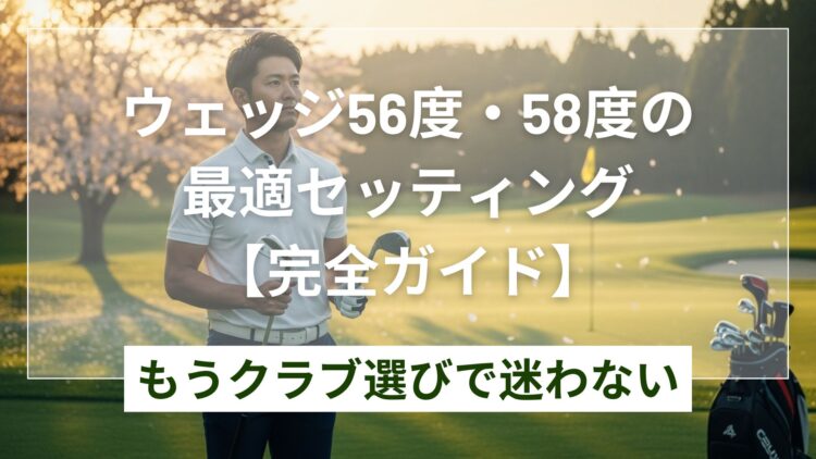 ウェッジ56度・58度は両方入れる?スコアUPのセッティング術