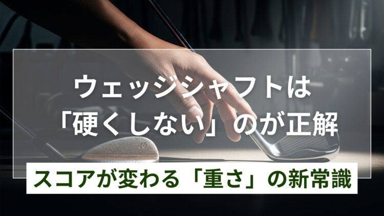 ウェッジシャフトを硬くするのはNG?重さと硬さの新常識