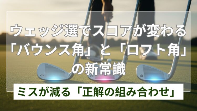 スコアが変わる!ウェッジのバウンス組み合わせと選び方