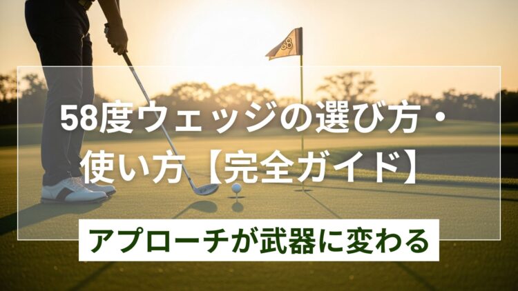 【初心者必見】58度のウェッジは難しい?選び方と使い方