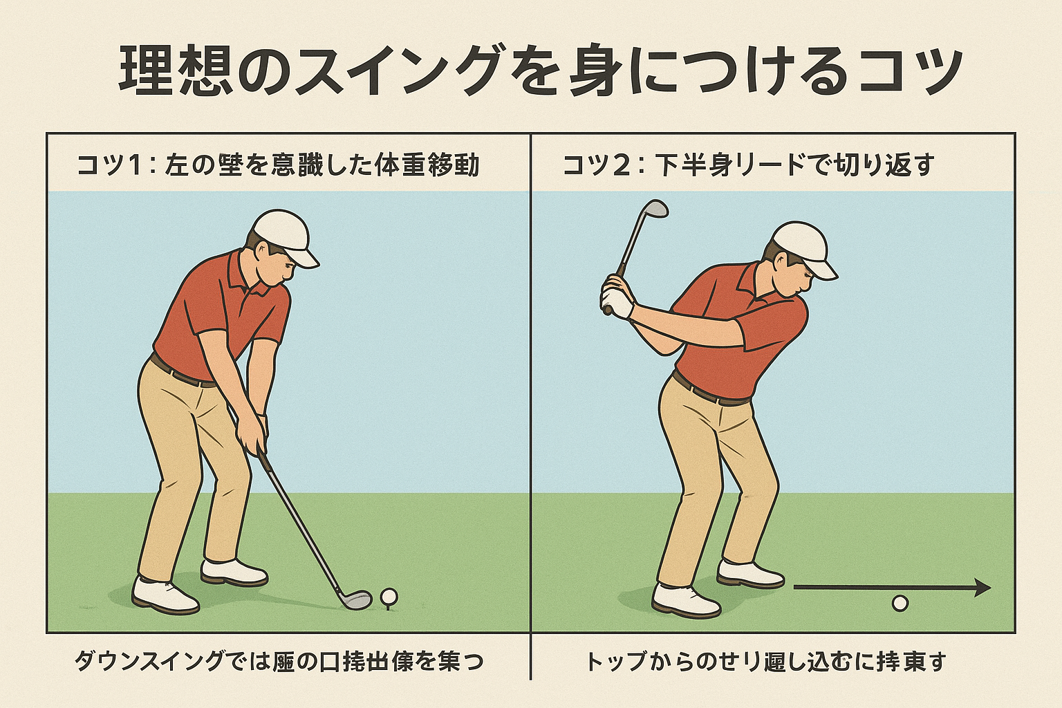理想のスイングを身につけるコツ
