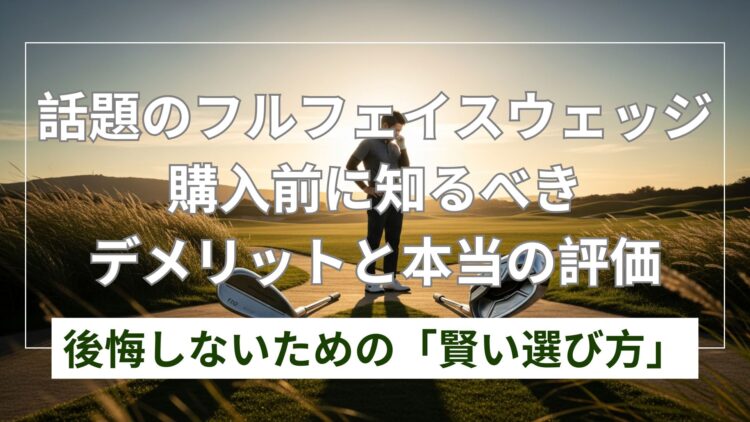 フルフェイスウェッジのデメリットとは？失敗しない選び方