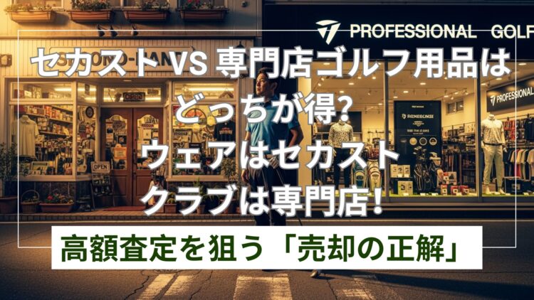 ゴルフ用品買取セカンドストリート持ち込みは安い？相場の目安