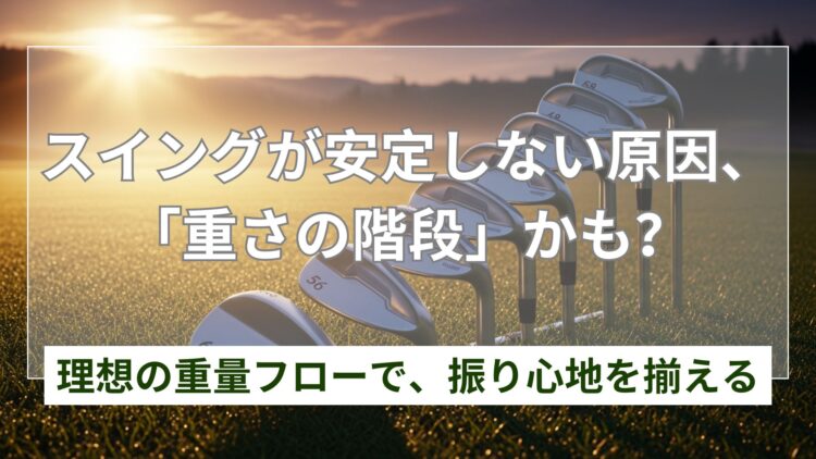 ウェッジの重量フローでスイング安定!選び方の基本とコツ