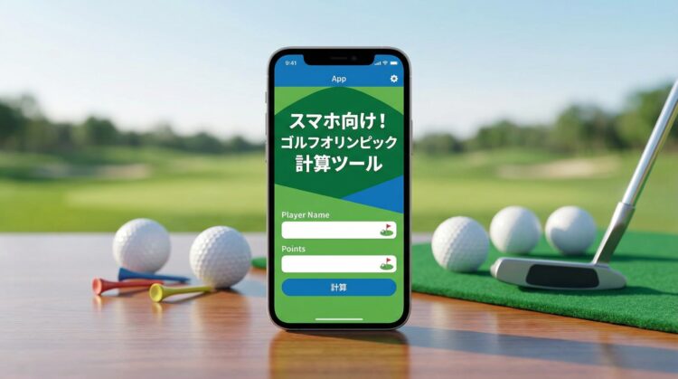 スマホ向け！ゴルフオリンピック計算ツール