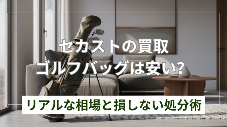セカンドストリートのゴルフバッグ買取は安い？相場と処分術