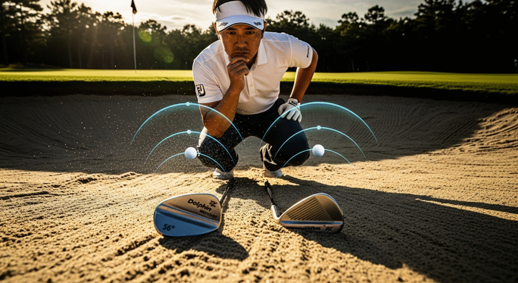 バンカー脱出に人気のロフト角は56°と58°