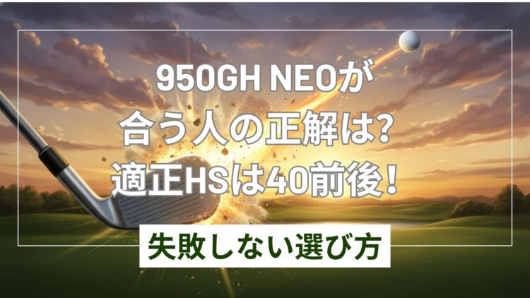 NS PRO 950GH neoが合う人は？適正HSと他モデル比較