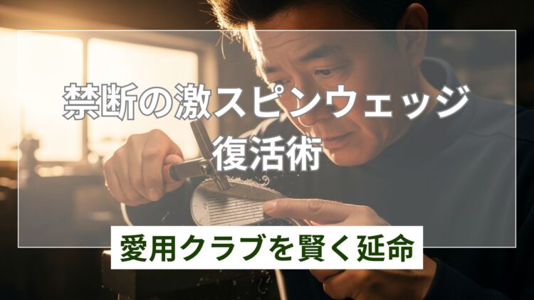 【注意】ウェッジの溝の削り方とスピン復活!ルール違反も解説
