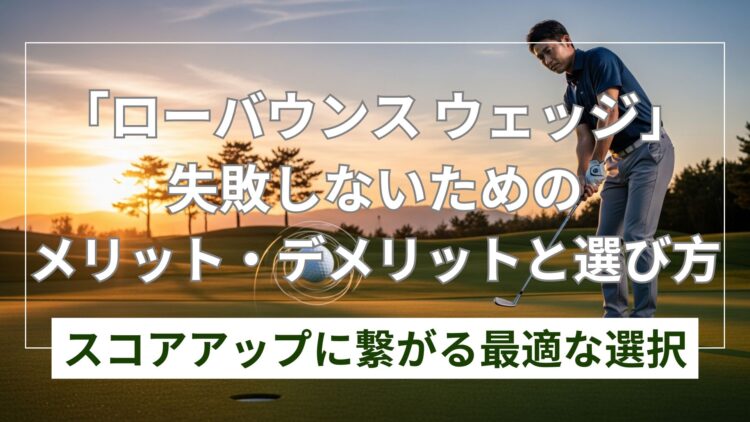 ローバウンス ウェッジの選び方とメリット・デメリット
