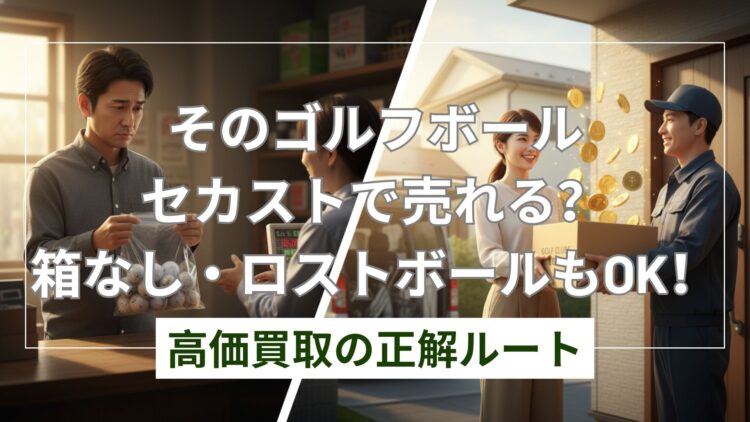 ゴルフボール買取はセカンドストリートだと安くなる？