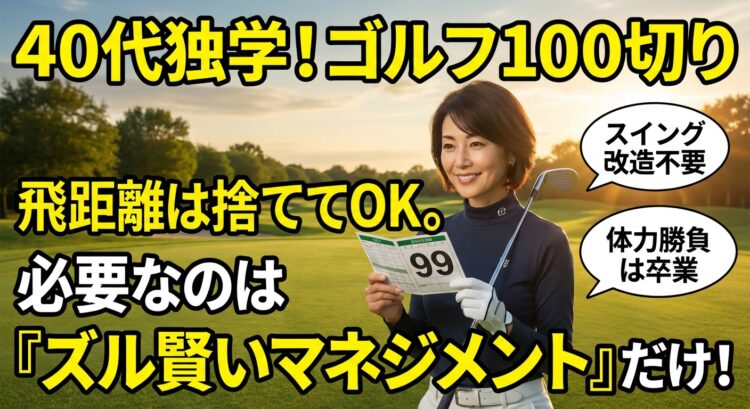 ゴルフ100切りはマネジメントで達成！独学で挑む40代女性の戦略