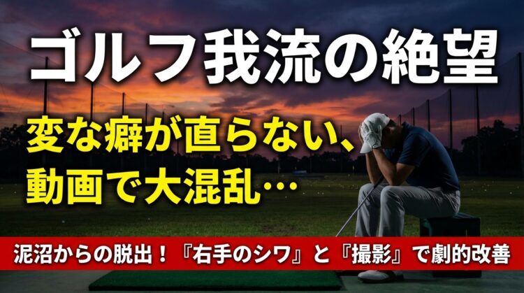 ゴルフの我流で変な癖が直らない絶望から脱却!正しい修正法と構え