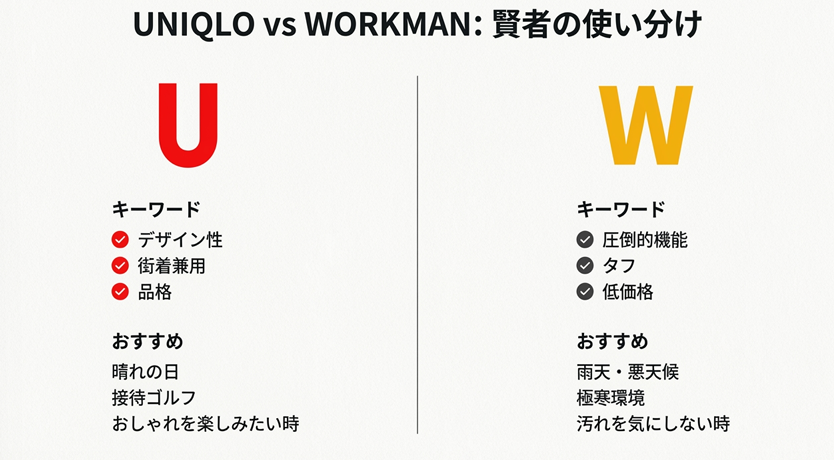 ワークマンとの徹底比較