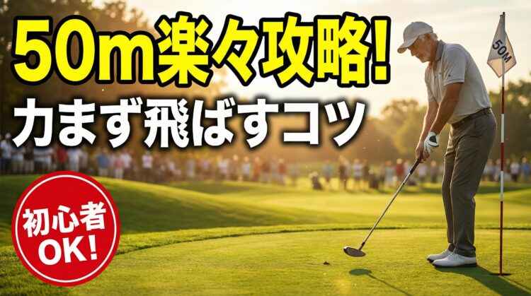 グランドゴルフ50mの打ち方！力まず飛ばすコツと練習法