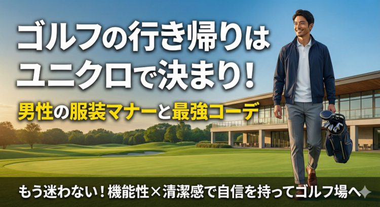 ゴルフの行き帰りはユニクロで決まり!男性の服装マナーとコーデ