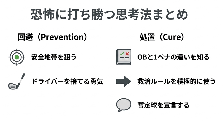 まとめ：ゴルフのOBを回避する考え方でスコアアップ