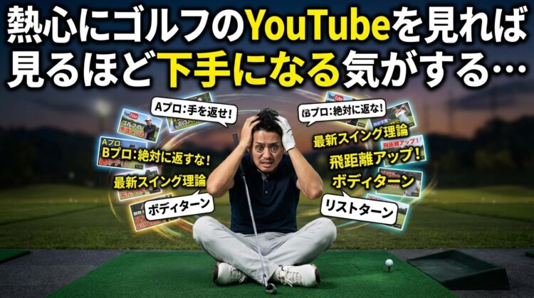 ゴルフYouTubeは見れば見るほど下手になる？上達の正解