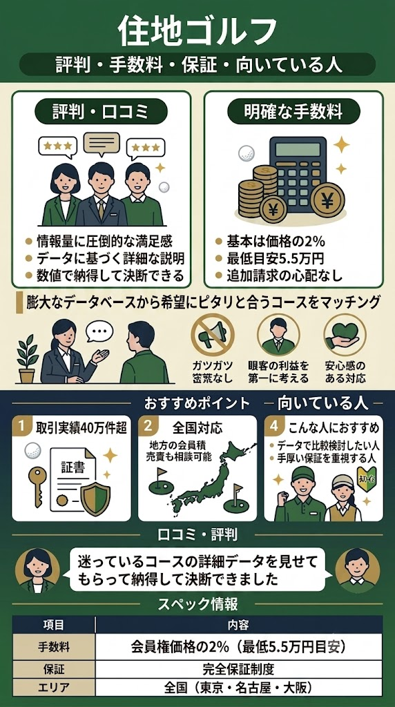 住地ゴルフの特徴