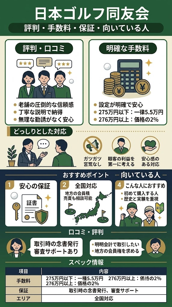日本ゴルフ同友会特徴